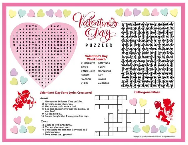 game valentine - Valentine's Day Puzzle